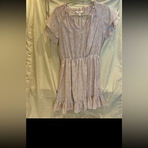 LC Lauren Conrad Blush Ruffle Dress